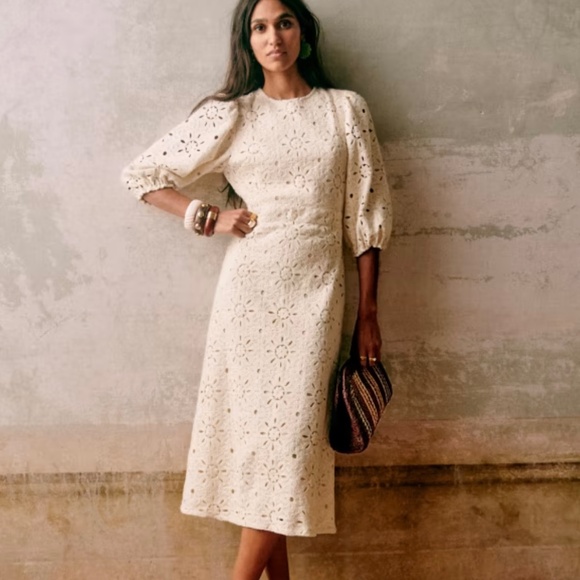 Sezane Cali dress in Ecru - Picture 2 of 2